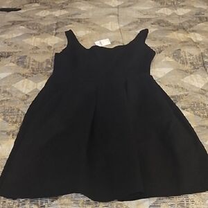 Girls' Black Sleeveless Fit-and-Flare Dress